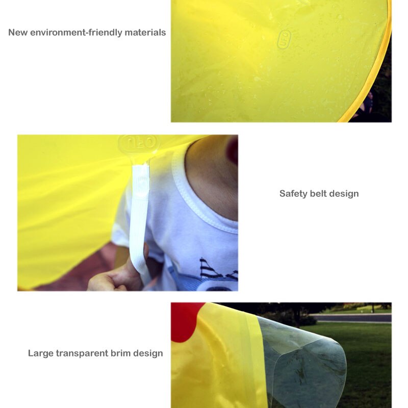 Raincoat  Outdoor UFO Transparent Waterproof Umbrella - OZN Shopping