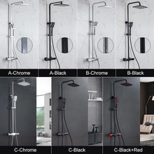 Load image into Gallery viewer, Shower Faucets Sets Water Bathroom Mixer Waterfall Faucet Rainfall Shower Systems Thermostat Tap EL9403 - OZN Shopping
