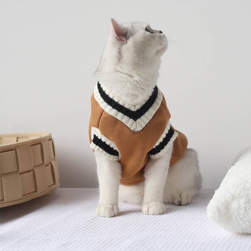 Cat Dog Sweater Pullover Winter Pet Clothes