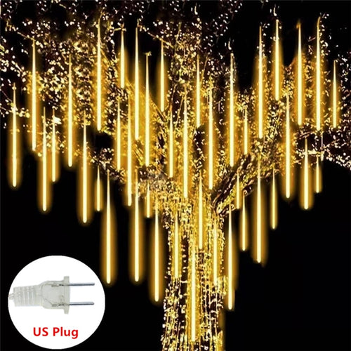 Tube Christmas New Year LED Meteor Shower Garland Decoration
