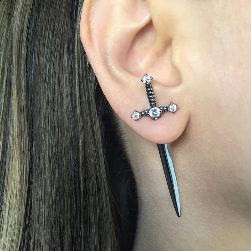 Sword Metal Earrings