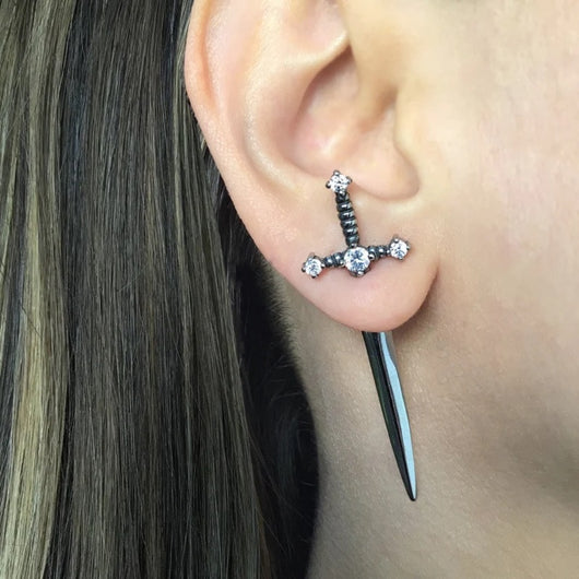 Sword Metal Earrings