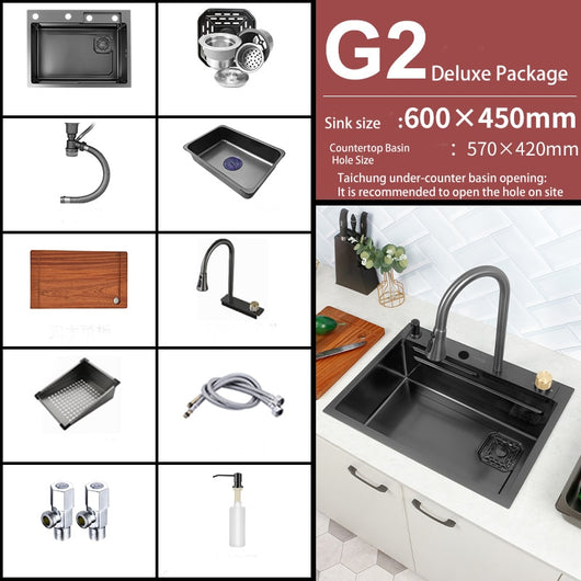 Kitchen Sink with Faucet & Accessories