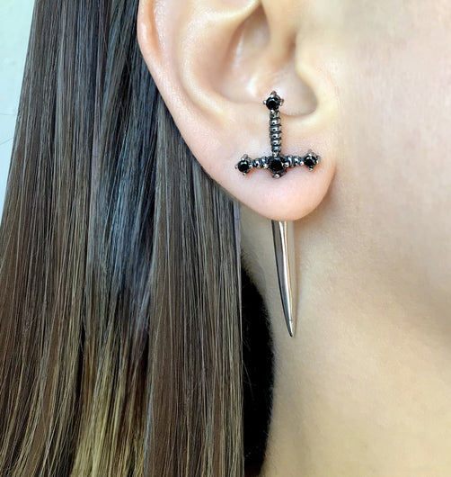 Sword Metal Earrings