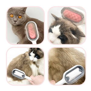 Pet Cat Grooming Brush Dog Comb Hair Removes Massages Pet Hair Comb with Cleaning Wipes for Long Short Hair Dogs Pet Products