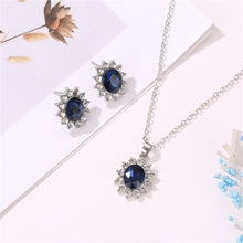 Load image into Gallery viewer, Exquisite Double Heart Necklace Earrings Bracelet Jewelry Set
