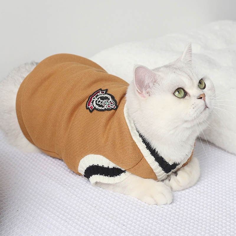 Cat Dog Sweater Pullover Winter Pet Clothes