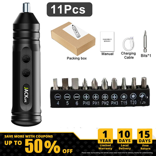 Portable Mini Electric Screwdriver Smart Cordless Automatic Screwdriver Multi-function Bits Portable Power Tools Set - OZN Shopping
