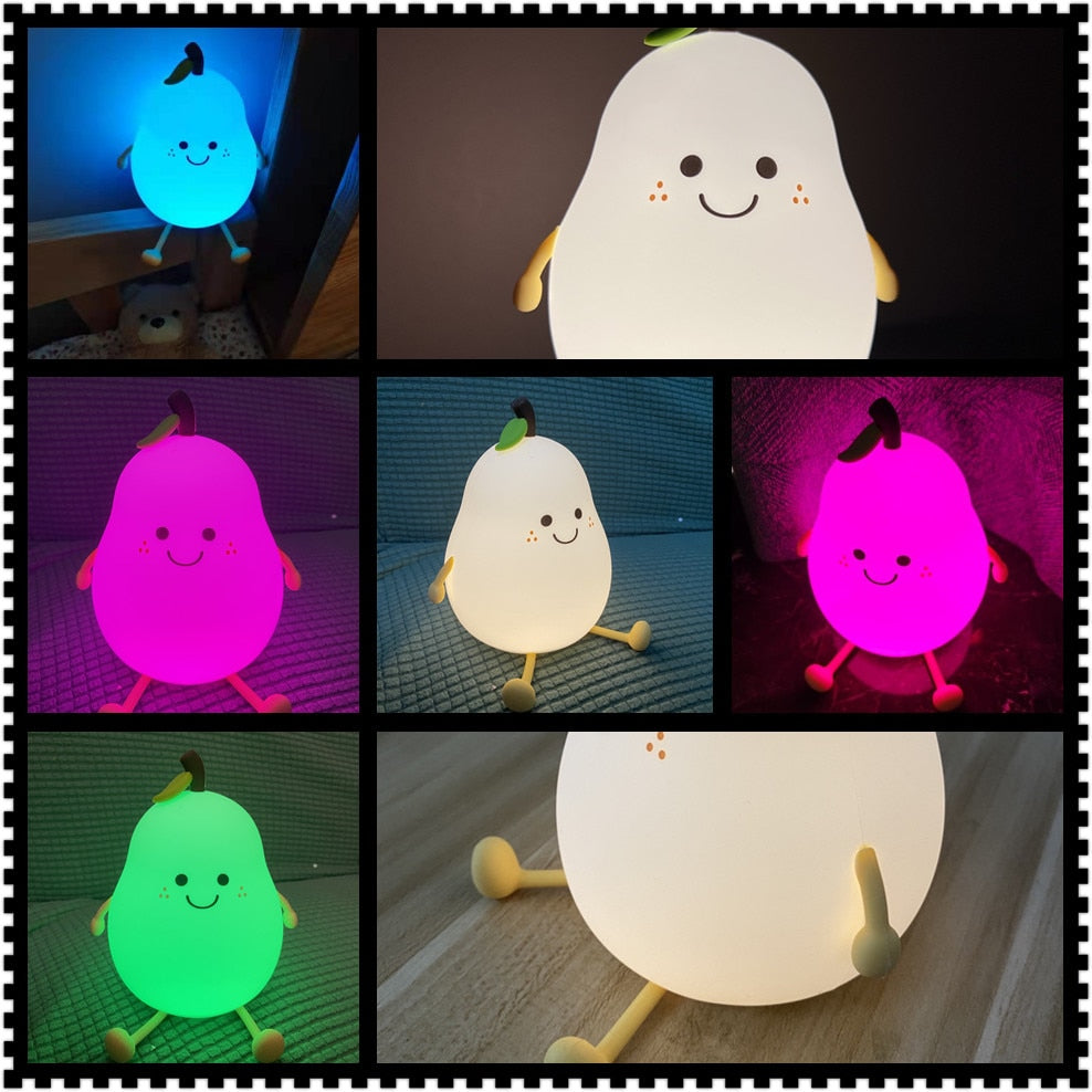 LED Pear Fruit Night Light