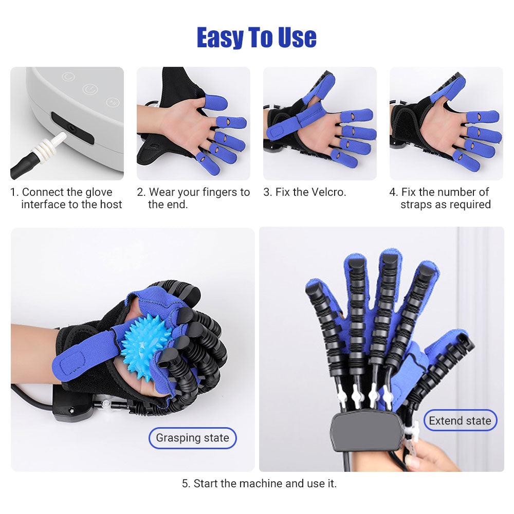 Hand Robot Gloves Massage Rehabilitation Therapy