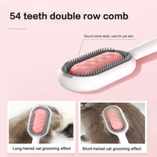 Load image into Gallery viewer, Pet Cat Grooming Brush Dog Comb Hair Removes Massages Pet Hair Comb with Cleaning Wipes for Long Short Hair Dogs Pet Products
