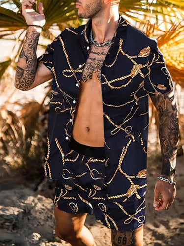 Men Beach Fashion Polo & Shorts - OZN Shopping