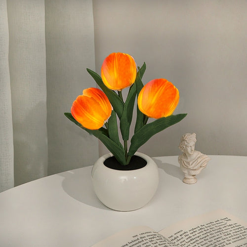 Flower LED Tulip Table Lamp Home Decor