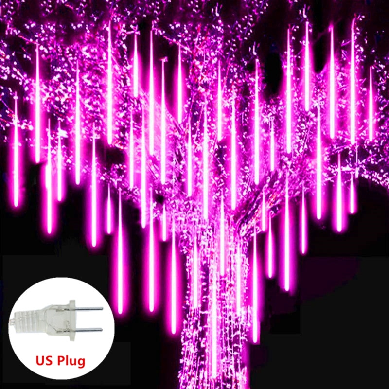 Tube Christmas New Year LED Meteor Shower Garland Decoration