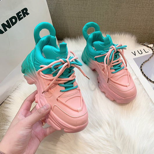 Women Mix Color Sneaker Shoes