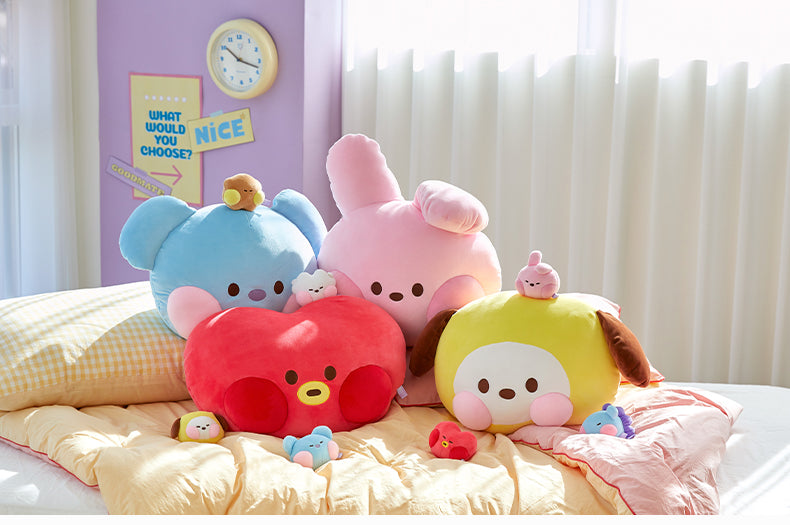 Bt21 RJ KOYA CHIMMY TATA SHOOKY Cartoon Anime Plush Pillow Kawaii Cute Large Soft Plushie Animals Doll Toys