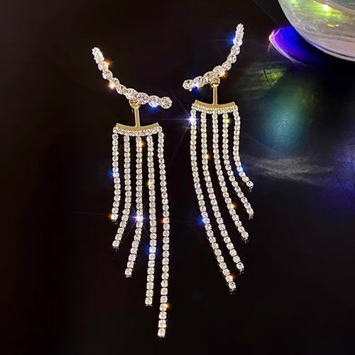 Korean Tassel Long Fashion Earrings