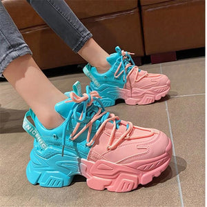 Women Mix Color Sneaker Shoes