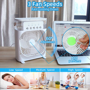 Aircon Cooling USB Fan LED