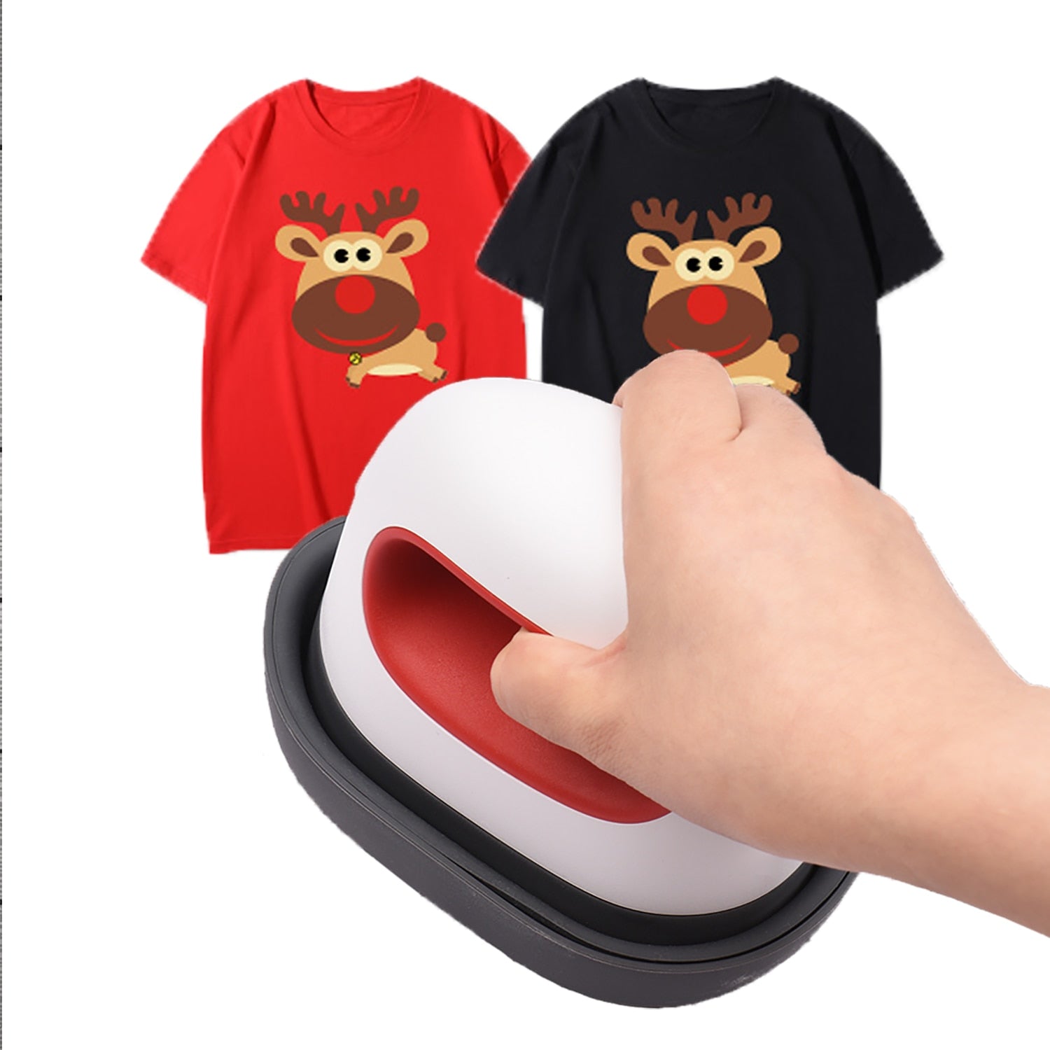 Portable Mini Heat Press Machine T-Shirt Printing DIY Easy Heating Transfer Press Iron Machines for Clothes Bags Hats - OZN Shopping