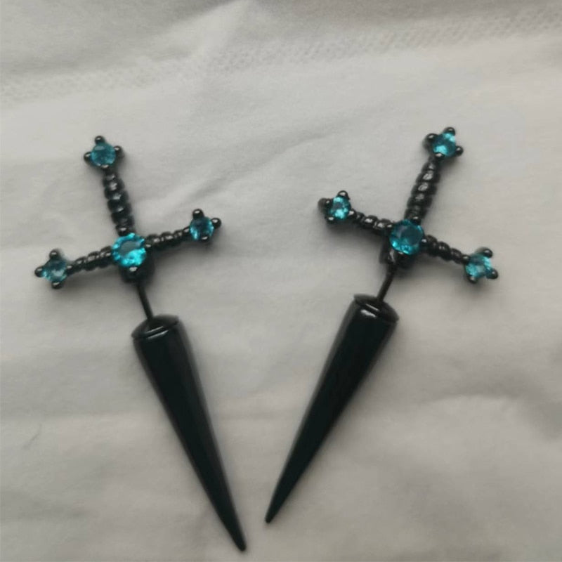 Sword Metal Earrings