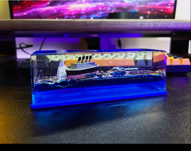 Floating Glass Shipping Boat