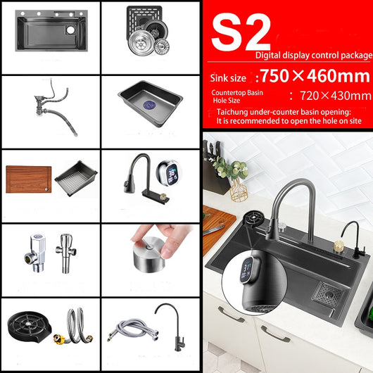 Kitchen Sink with Faucet & Accessories