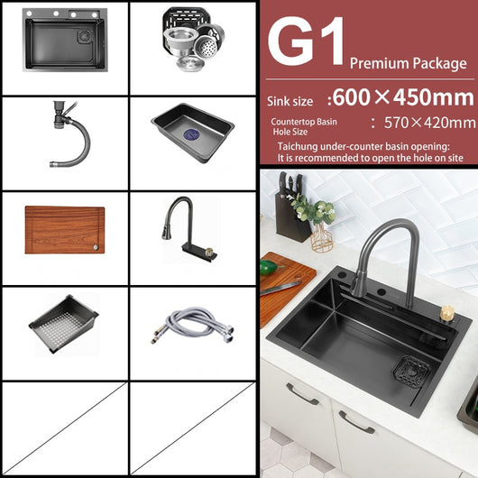 Kitchen Sink with Faucet & Accessories