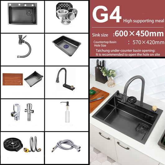 Kitchen Sink with Faucet & Accessories