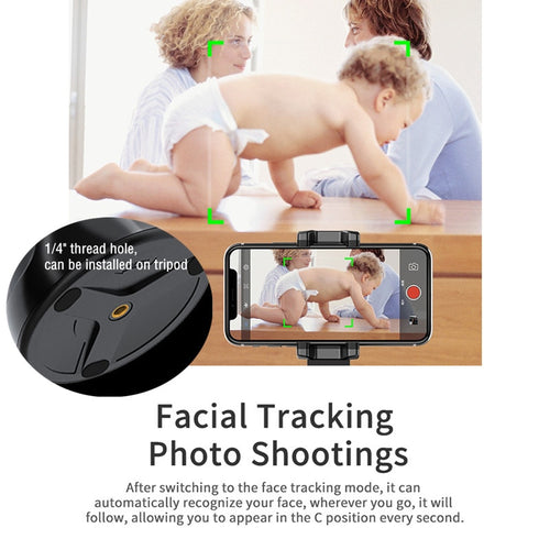 Phone Tripod Auto Face Tracking Live Video