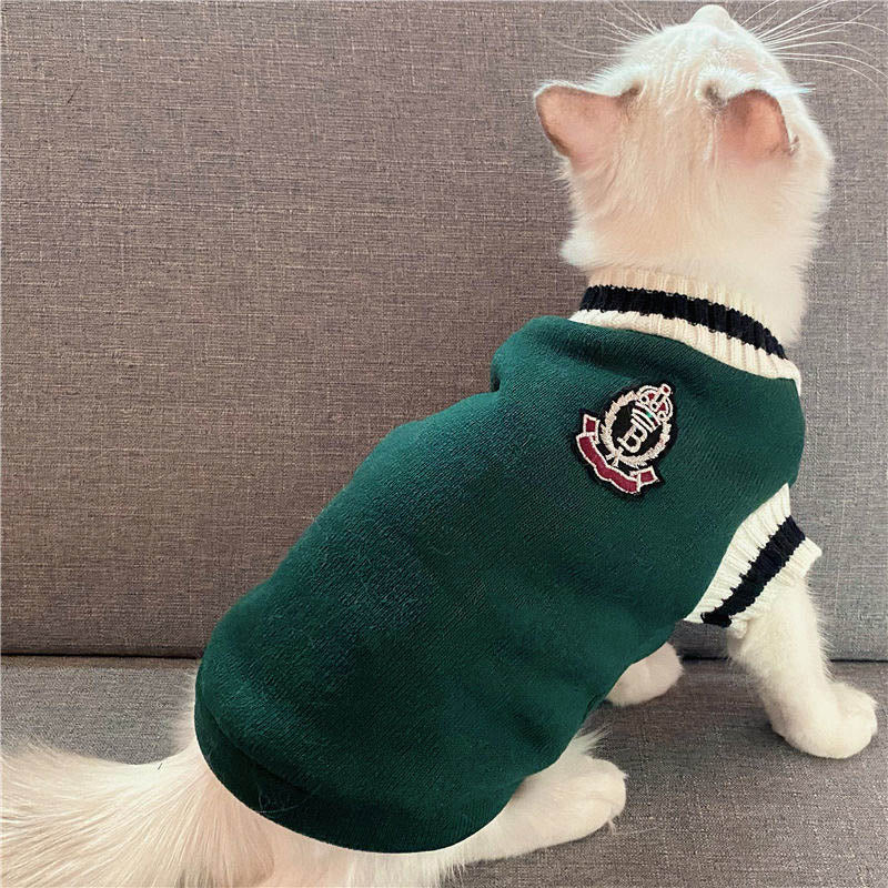 Cat Dog Sweater Pullover Winter Pet Clothes
