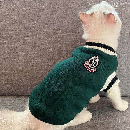 Cat Dog Sweater Pullover Winter Pet Clothes