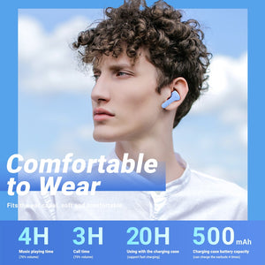 Airpod Earphone Wireless Bluetooth 5.0 Headphones Sport Gaming Headsets Noise Reduction Earbuds with Mic + Free cover