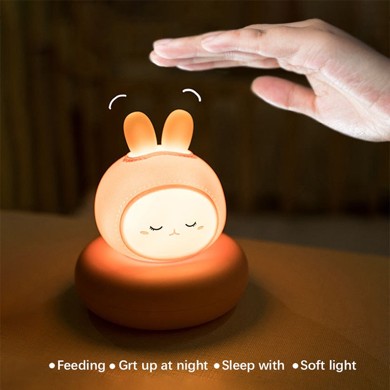 Cute Rabbit Cat Duck Bear Night Light