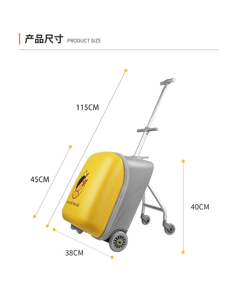 Lazy suitcase children's trolley case travel luggage