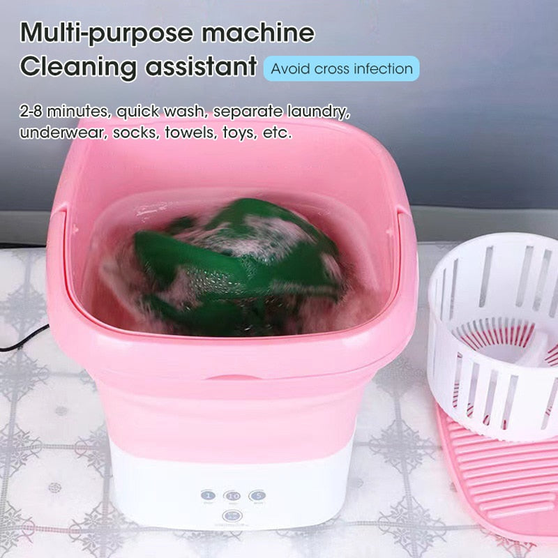 Travel Portable Folding Washing Machine