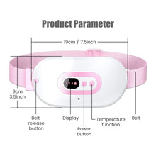 Load image into Gallery viewer, Period Belt Menstrual Pain Relief Abdomen Heating Massager
