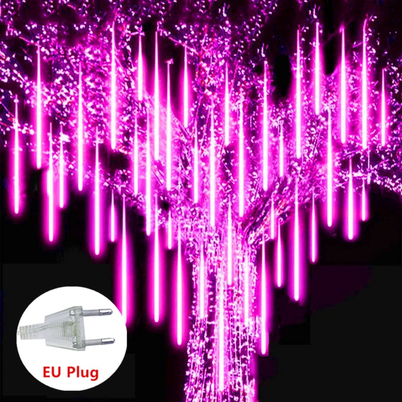 Tube Christmas New Year LED Meteor Shower Garland Decoration