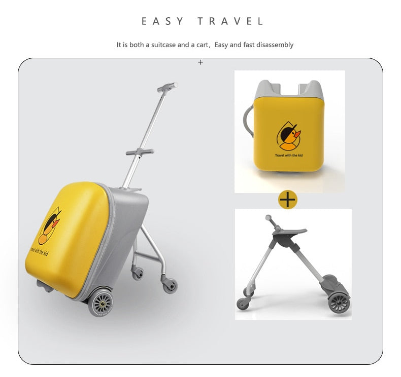 Lazy suitcase children's trolley case travel luggage