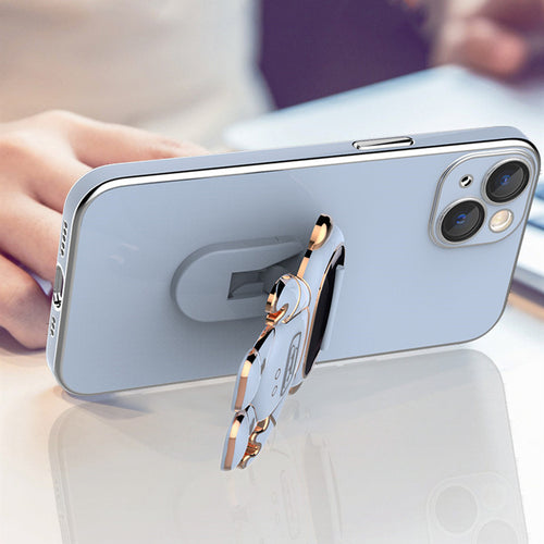 Astronaut Fold Stand Phone Case For Samsung Galaxy S20 S21 FE S22 Ultra S10 Plus A52S A72 A32 A22 A82 A7 Silicone Cover