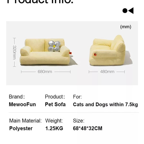 Cat Sofa Bed Pet Couch