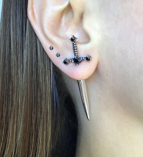 Sword Metal Earrings