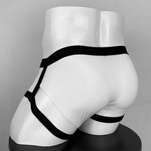 Load image into Gallery viewer, Men Jockstrap Breathable Soft U Convex Underwear Backless Briefs Underpants Thong High Elastic Bikini Slip Homme With Garter
