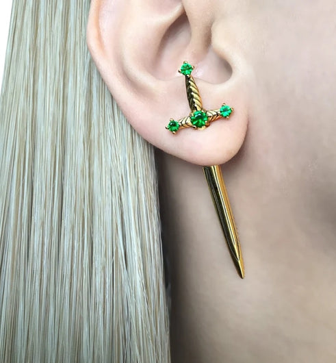 Sword Metal Earrings