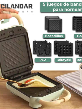 Sandwich Maker - Waffle Donut Cookies & Pancake Cooker & Toaster