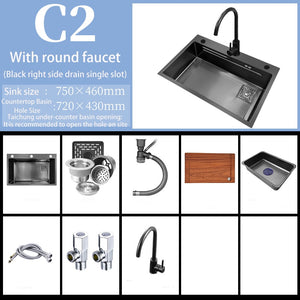 Kitchen Sink with Faucet & Accessories