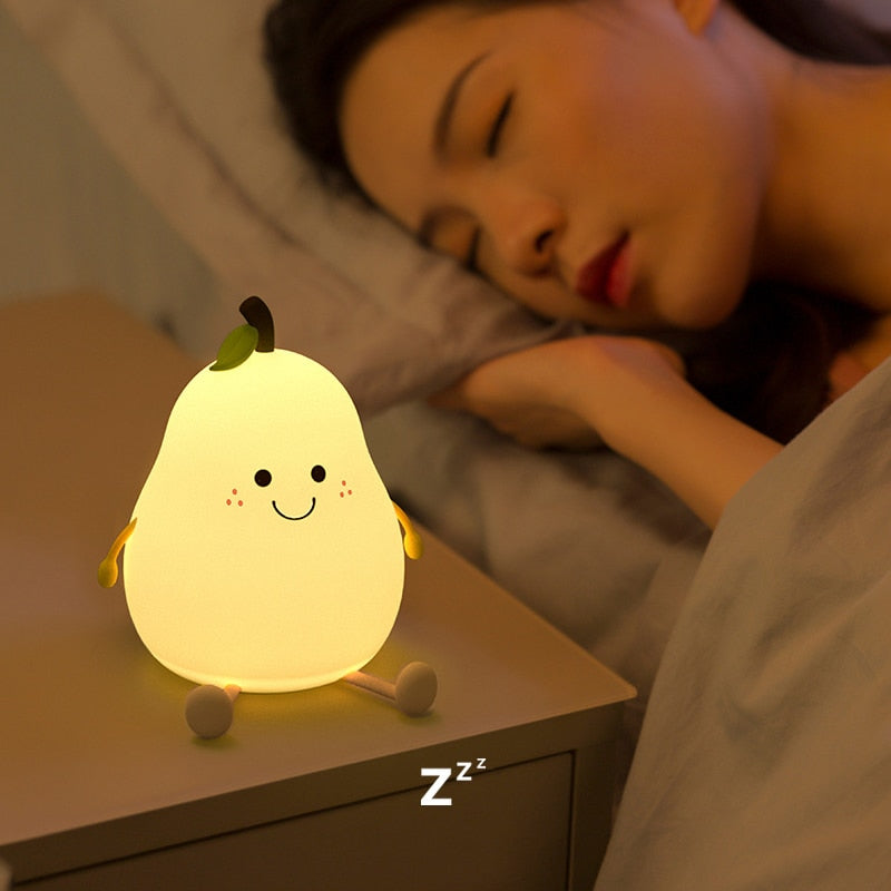 LED Pear Fruit Night Light