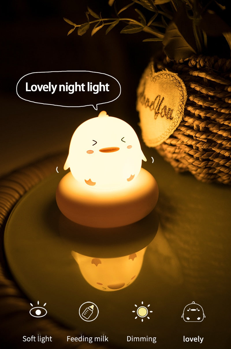 Cute Rabbit Cat Duck Bear Night Light