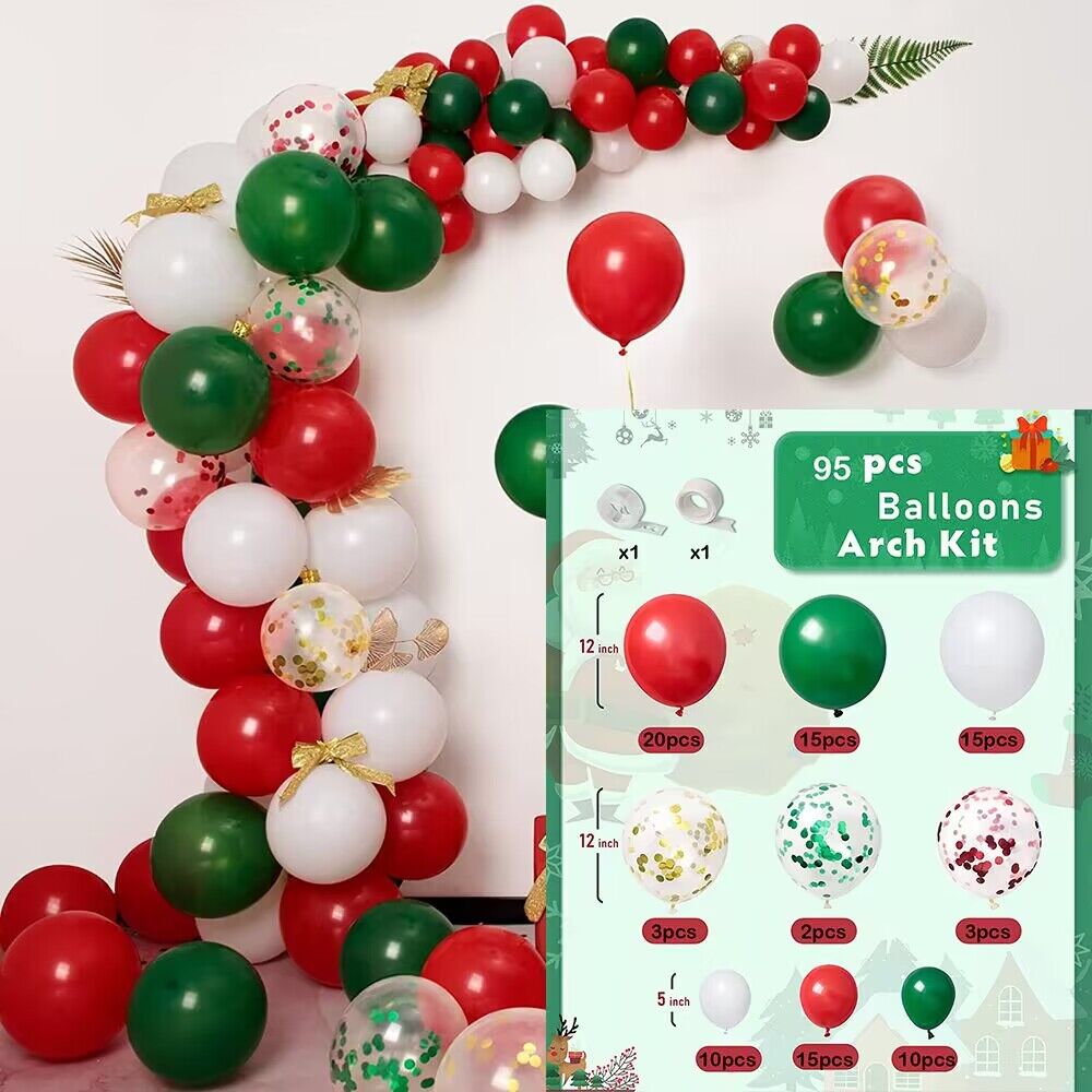 Christmas Balloons Arch Home Party Decoration