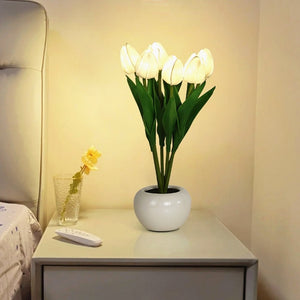 Flower LED Tulip Table Lamp Home Decor